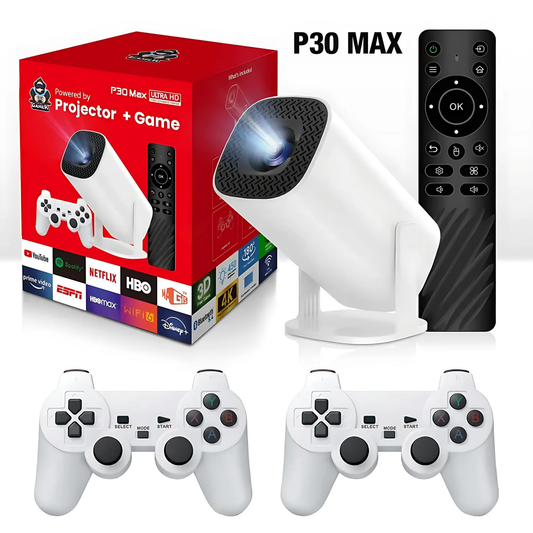 Mini Game Projector + 2 draadloze controllers | Tover elke kamer om tot een gameroom voor het hele gezin